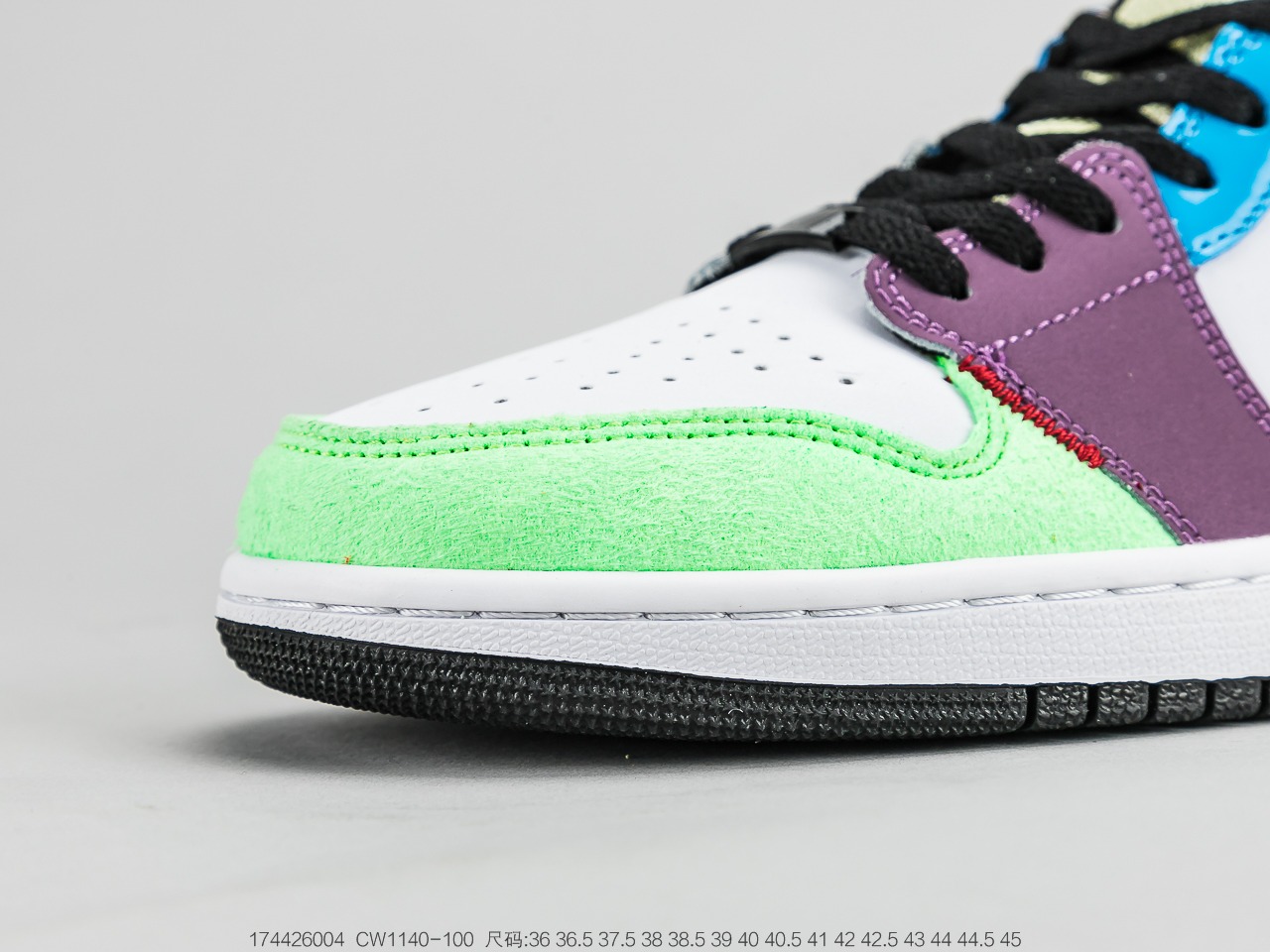 220 乔丹 Air Jordan 1 Mid GSMulticolorAJ1乔丹一代中帮经典复古文化休闲运动篮球鞋 CW1140-100