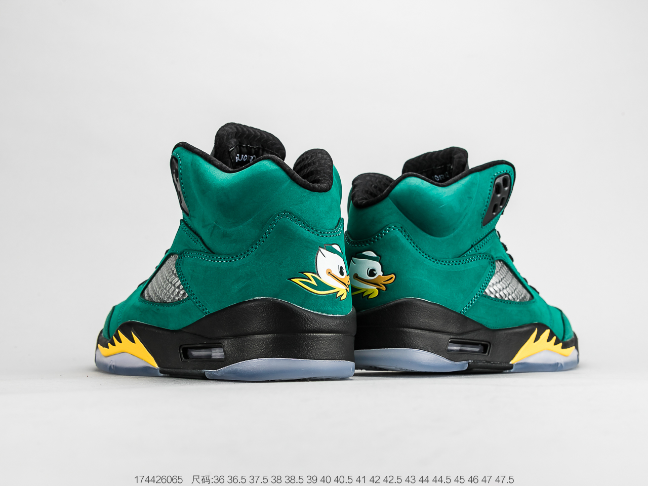 300 乔丹Air Jordan 5 ＂Oregon Ducks＂这款近期人气值超高的俄勒冈鸭子版454803-535