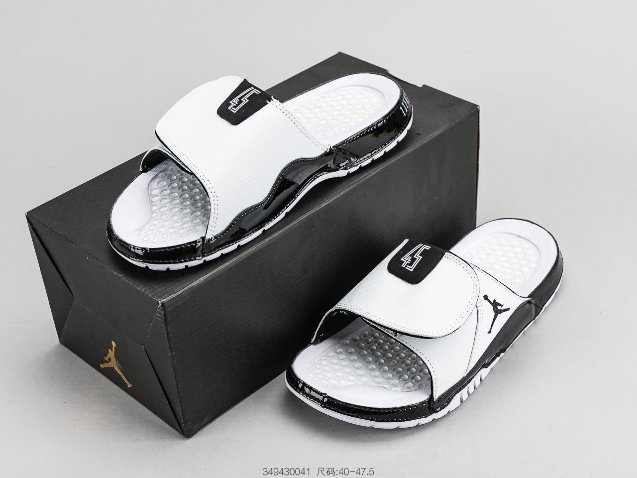 80 乔丹 AIR JORDAN HYDRO XII乔丹aj12运动拖鞋实拍乔丹魔术贴循环拖鞋
