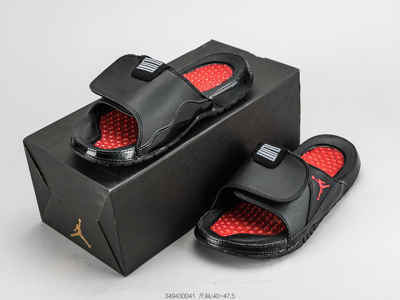 80 乔丹 AIR JORDAN HYDRO XII乔丹aj12运动拖鞋实拍乔丹魔术贴循环拖鞋