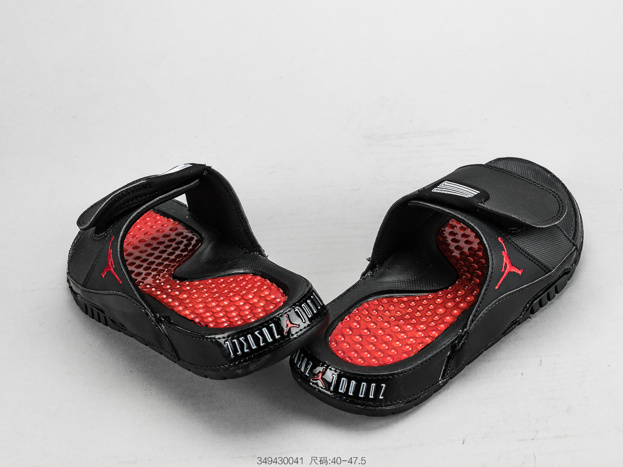 80 乔丹 AIR JORDAN HYDRO XII乔丹aj12运动拖鞋实拍乔丹魔术贴循环拖鞋