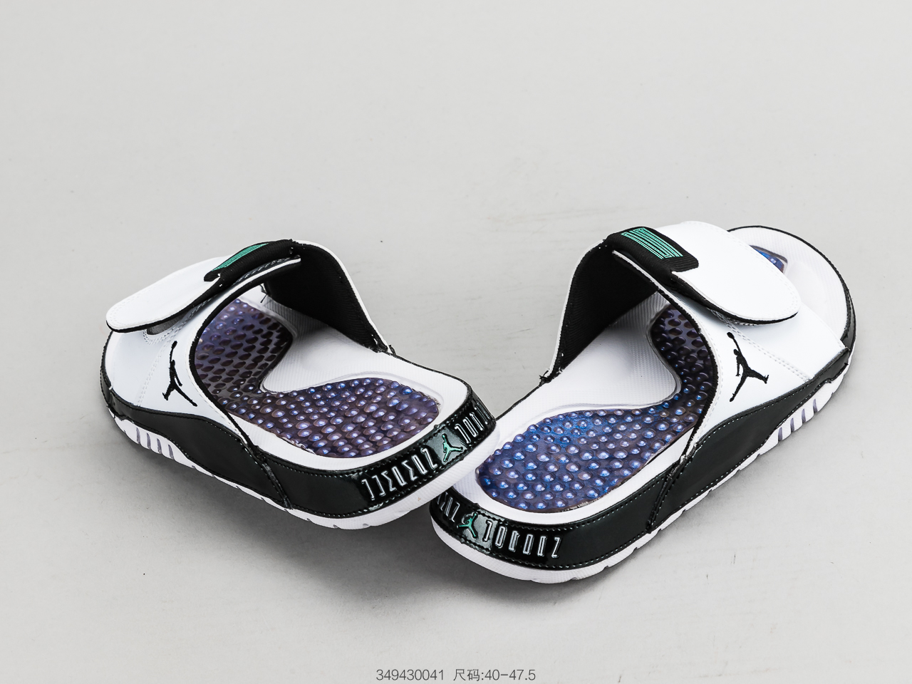 80 乔丹 AIR JORDAN HYDRO XII乔丹aj12运动拖鞋实拍乔丹魔术贴循环拖鞋