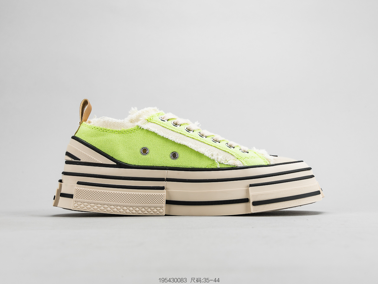 200 吴建豪个人新锐品牌XVESSEL by Vanness Peace by Piece重工解构厚底软木百搭增高帆布板鞋-莆田鞋,莆田鞋货源,高仿鞋,高仿鞋货源,安福档口,莆田高仿鞋,莆田鞋批发,高仿鞋批发,莆田高仿运动鞋,高仿运动鞋,莆田运动鞋 200 吴建豪个人新锐品牌XVESSEL by Vanness Peace by Piece重工解构厚底软木百搭增高帆布板鞋