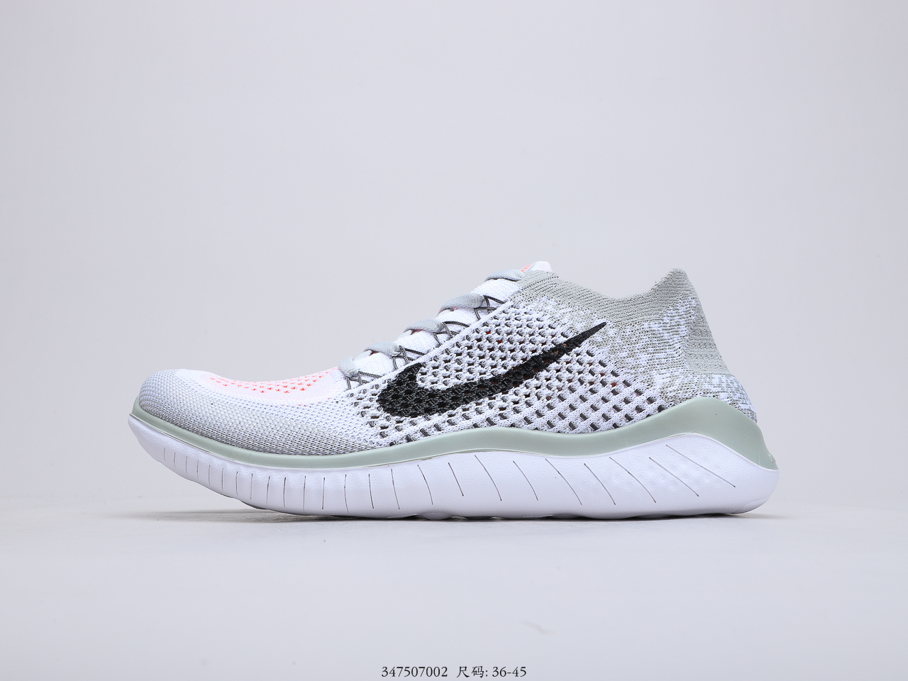 110 耐克 Nike Free RN Flyknit 2018 赤足系列超轻量休闲运动透气慢跑鞋