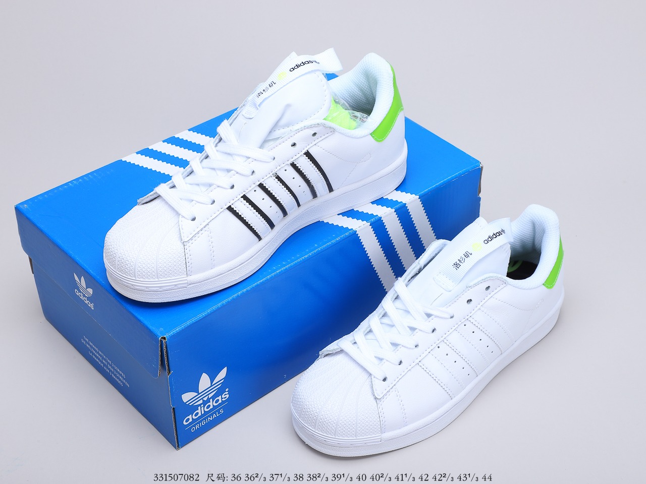 150 Adidas Superstar 三叶草贝壳头  城市限定 真标原盒 原底原面 正确版白底 小红书代购充正版 市面最高版货号：FW2846