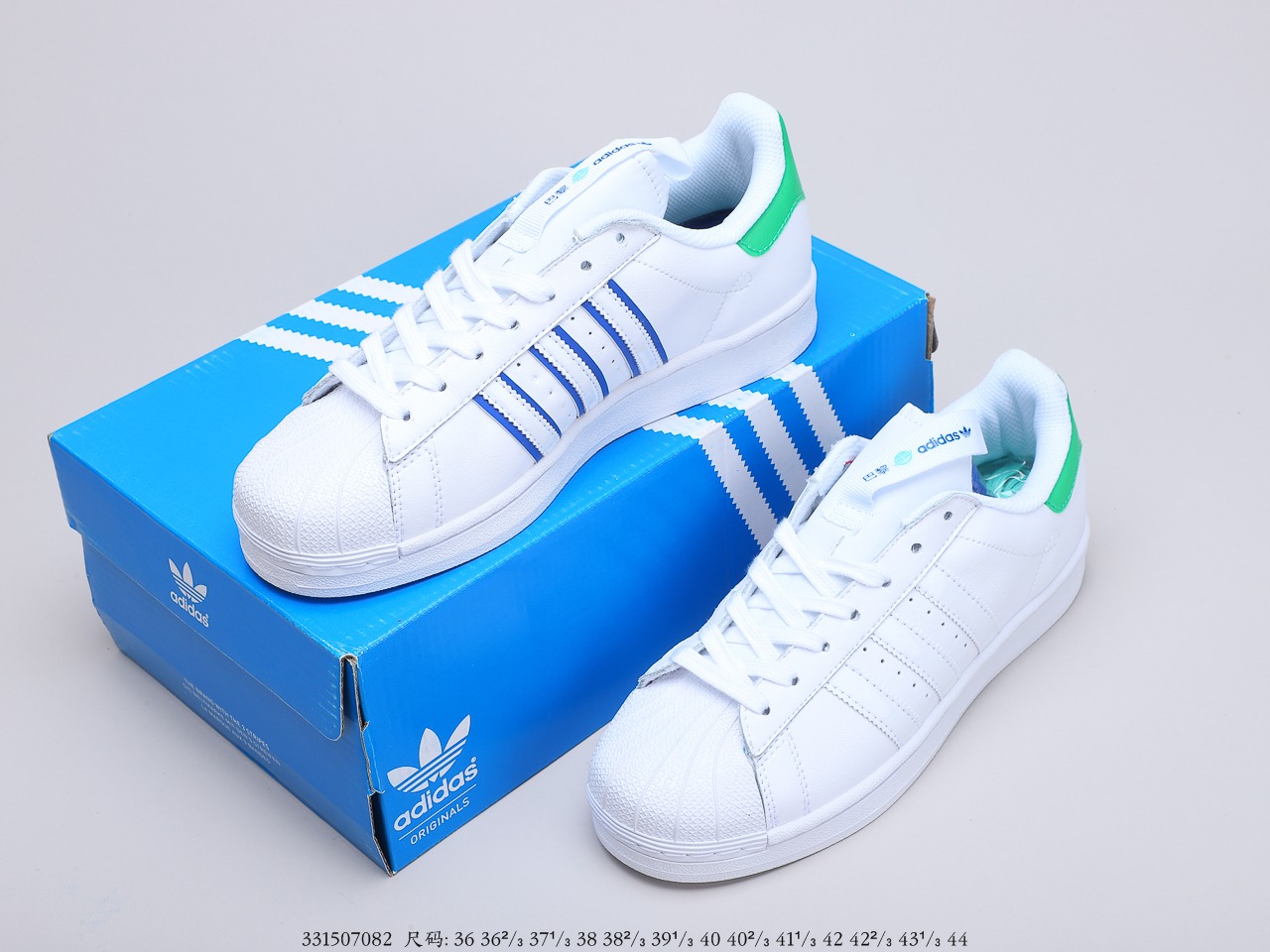 150 阿迪达斯Adidas Superstar 三叶草贝壳头  城市限定 真标原盒 原底原面 正确版白底  FW2847