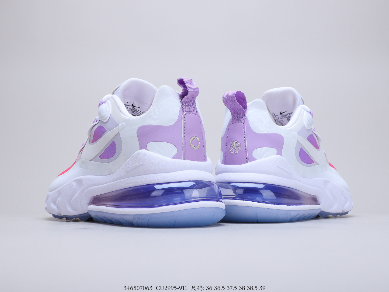 190 耐克 Nike React Air Max 270V2 半气垫跑步鞋CQ6549-911