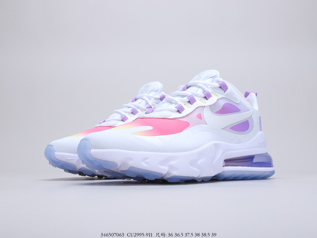 190 耐克 Nike React Air Max 270V2 半气垫跑步鞋CQ6549-911
