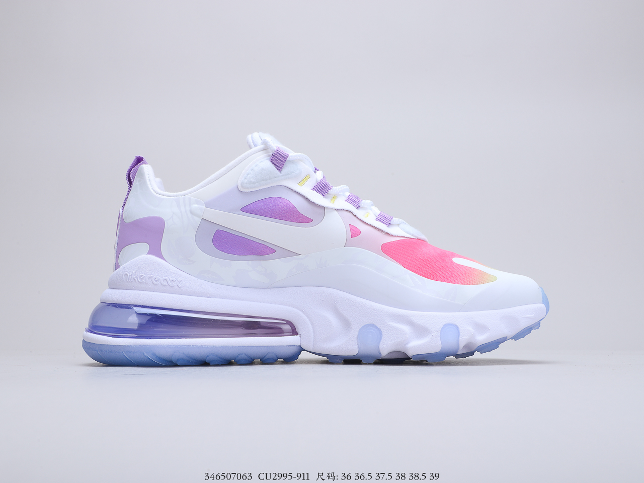 190 耐克 Nike React Air Max 270V2 半气垫跑步鞋CQ6549-911