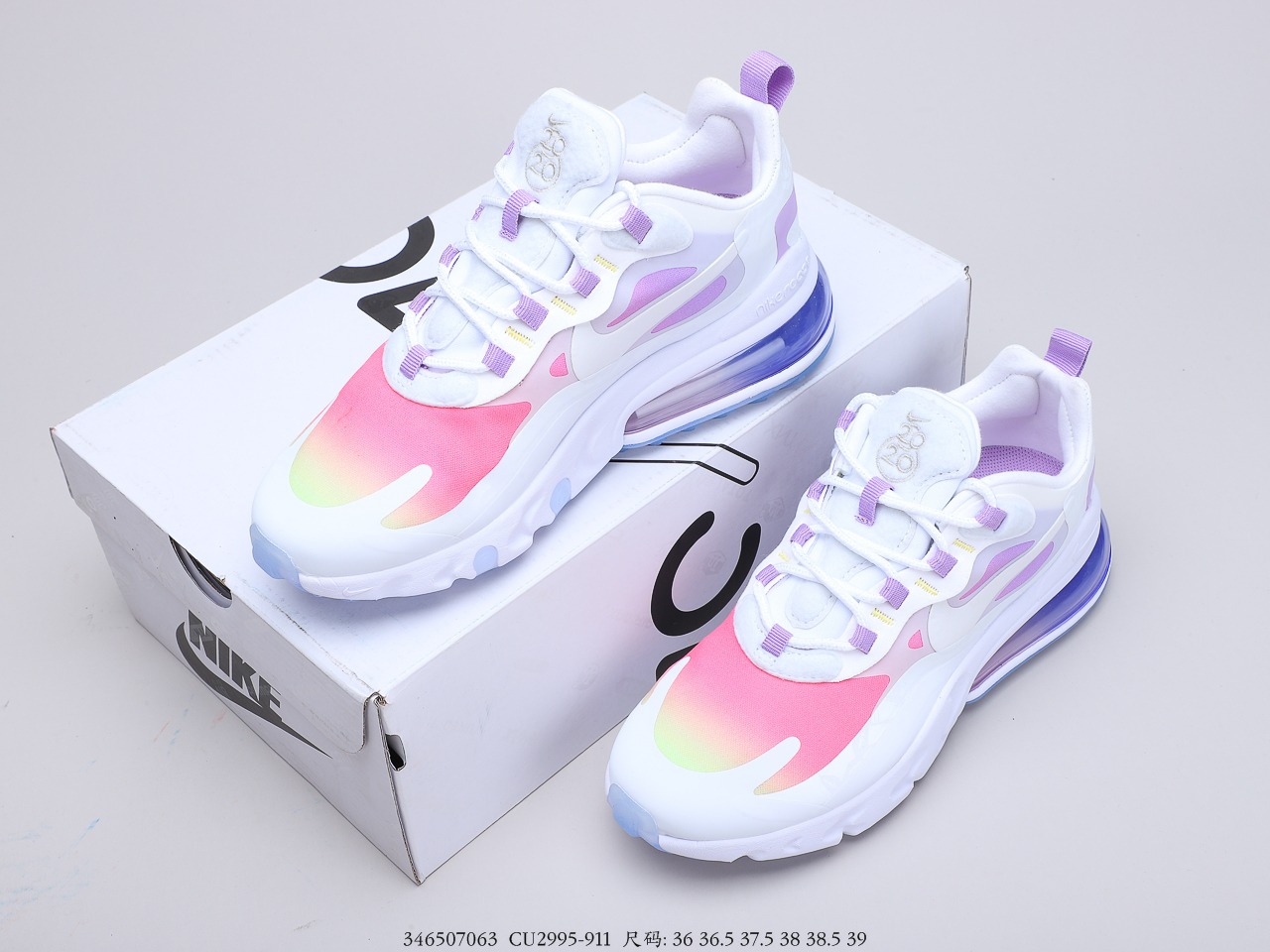 190 耐克 Nike React Air Max 270V2 半气垫跑步鞋CQ6549-911