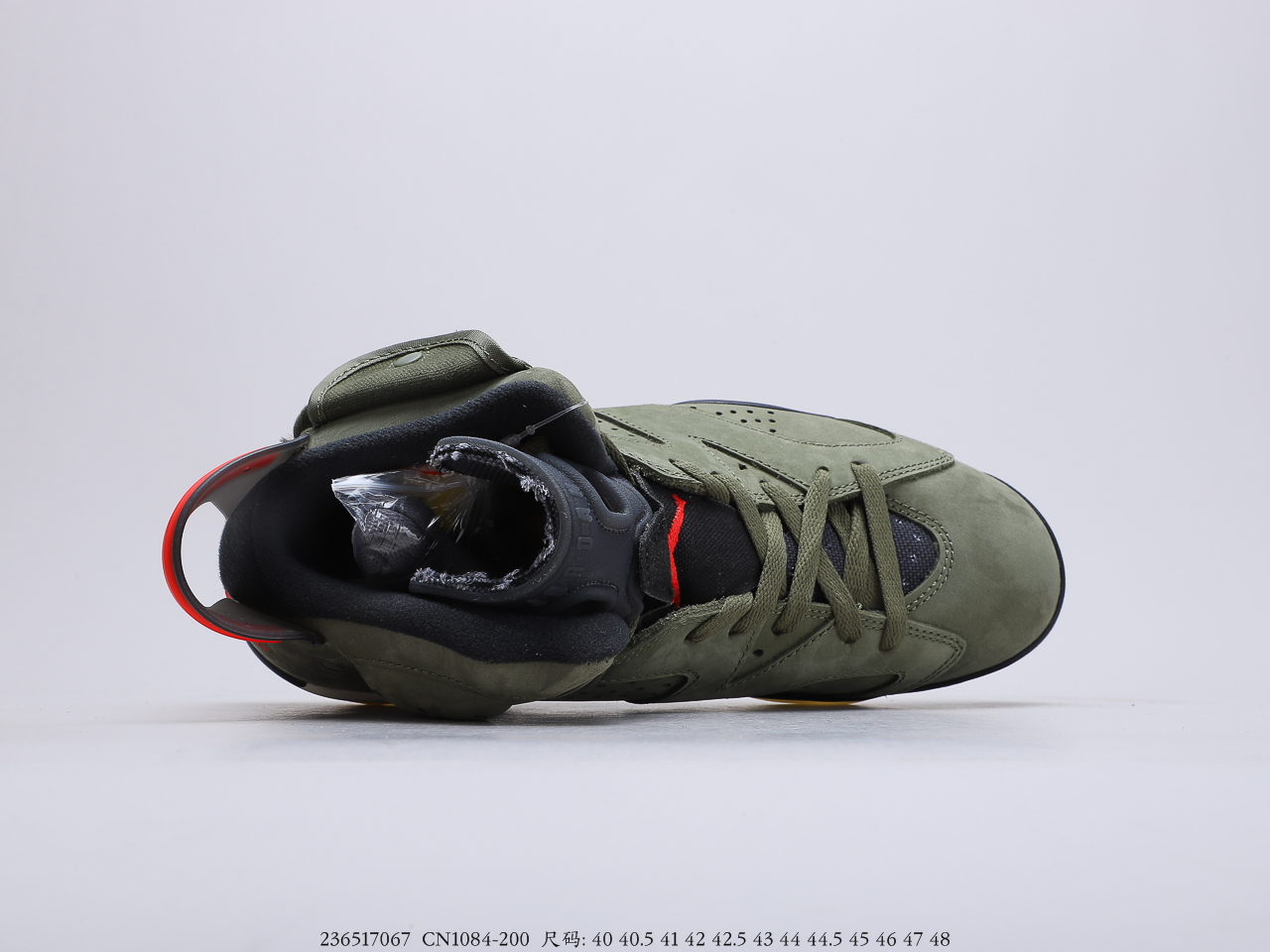 400 乔丹Air Jordan 乔6橄榄绿整体以麂皮打造鞋面 货号：CN1084-200