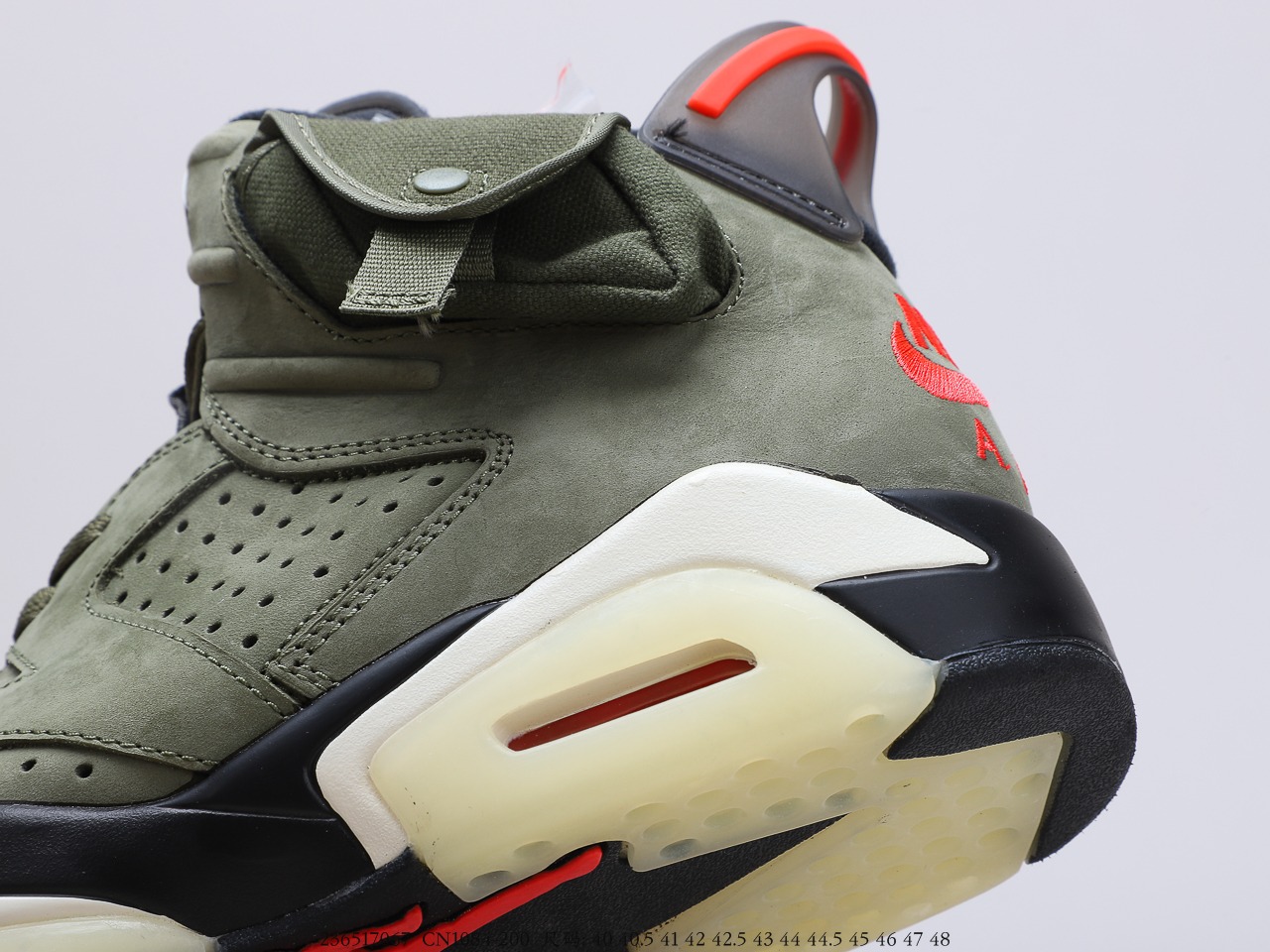 400 乔丹Air Jordan 乔6橄榄绿整体以麂皮打造鞋面 货号：CN1084-200