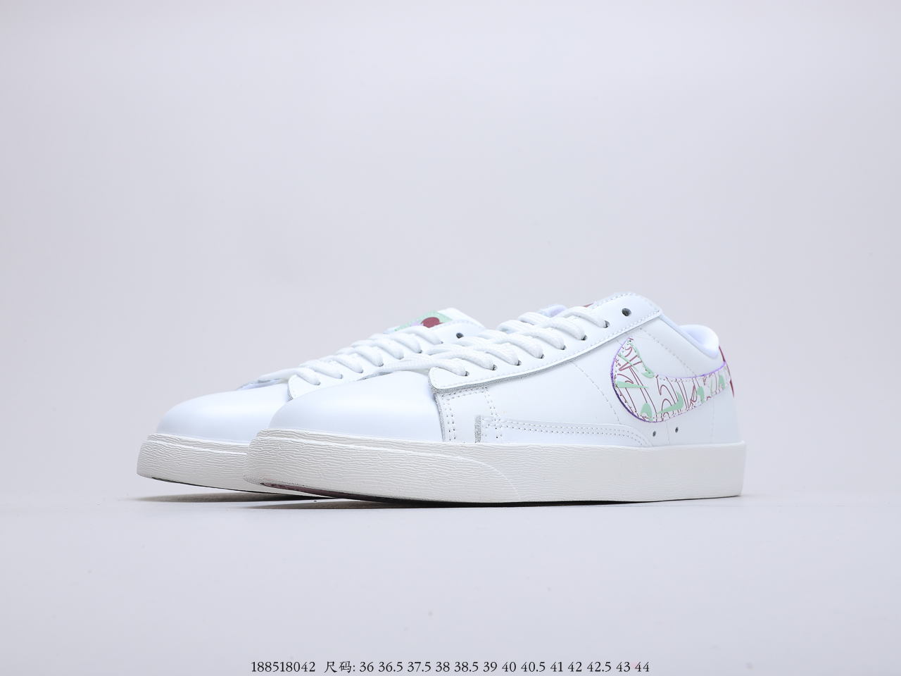 130 耐克 Nike Blazer Low Premium开拓者限定百搭小白板鞋   货号：CT5750-100