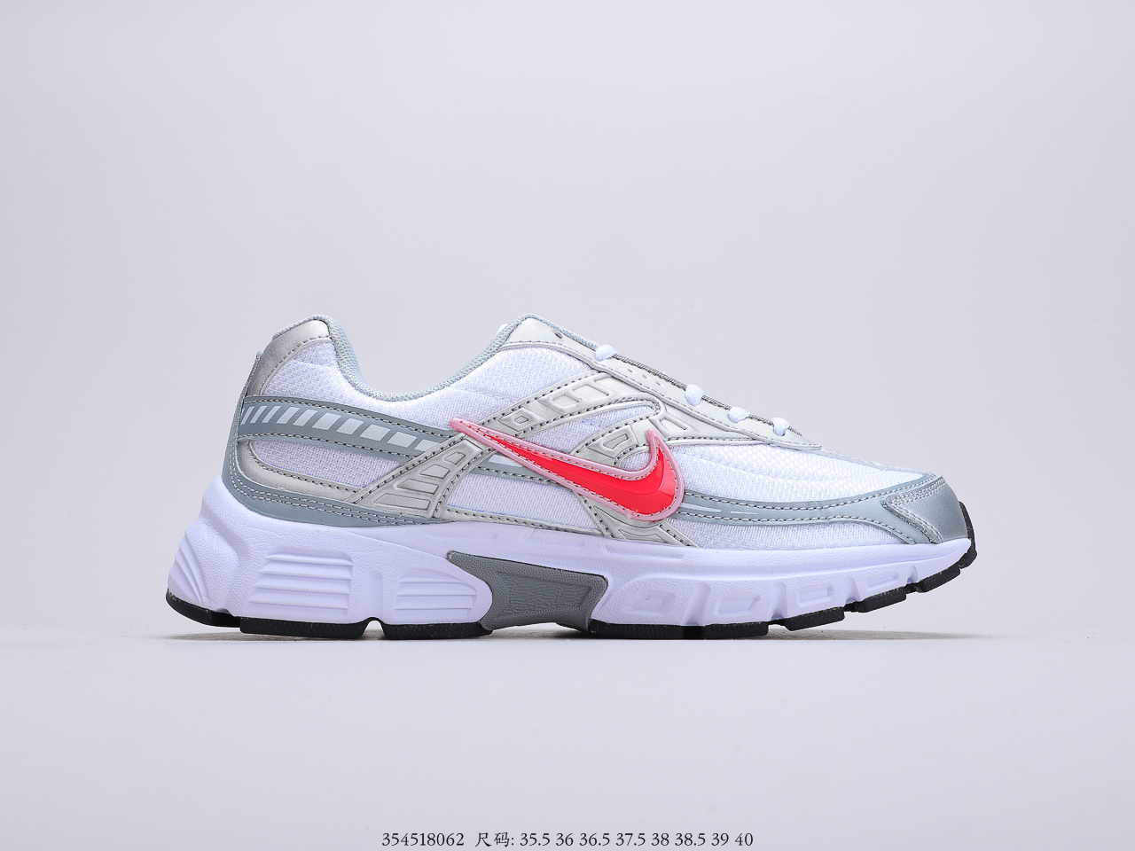 140 耐克 老爹鞋 灰红白色 Nike INITIATOR 耐克复古运动休闲鞋老爹跑步鞋  货号：394053