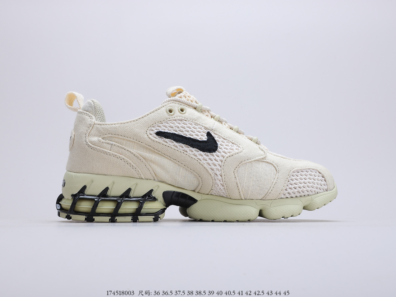 160耐克 美国元祖街头潮牌Stussy x Nike Air Zoom Spiridon Caged 2斯皮里东牢笼2代系列复古休闲运动慢跑鞋货号：CU1854-200