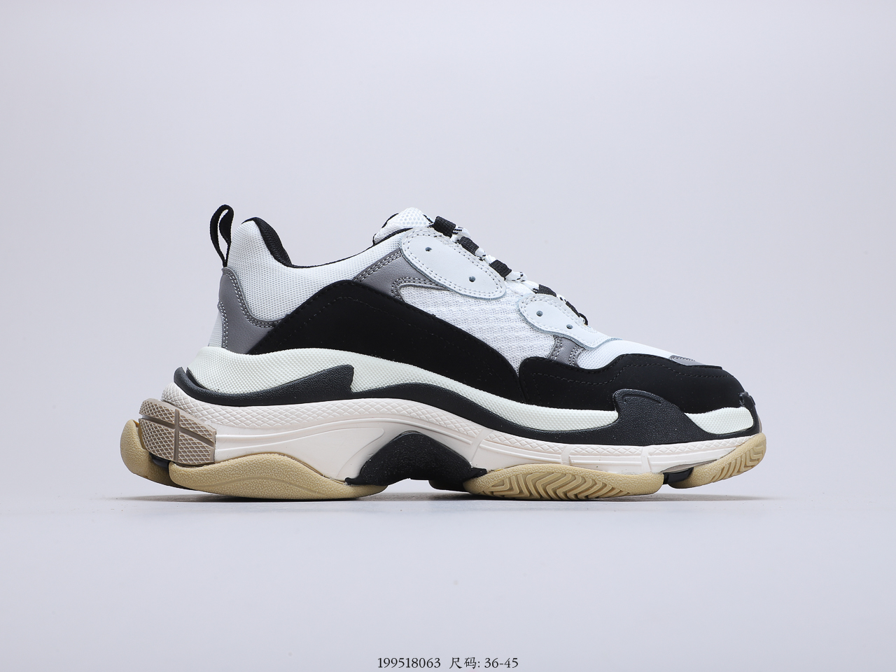 190 巴黎世家17FW 秋冬 Balenciaga Triple-S Sneaker 时装复古厚底姥爷球鞋