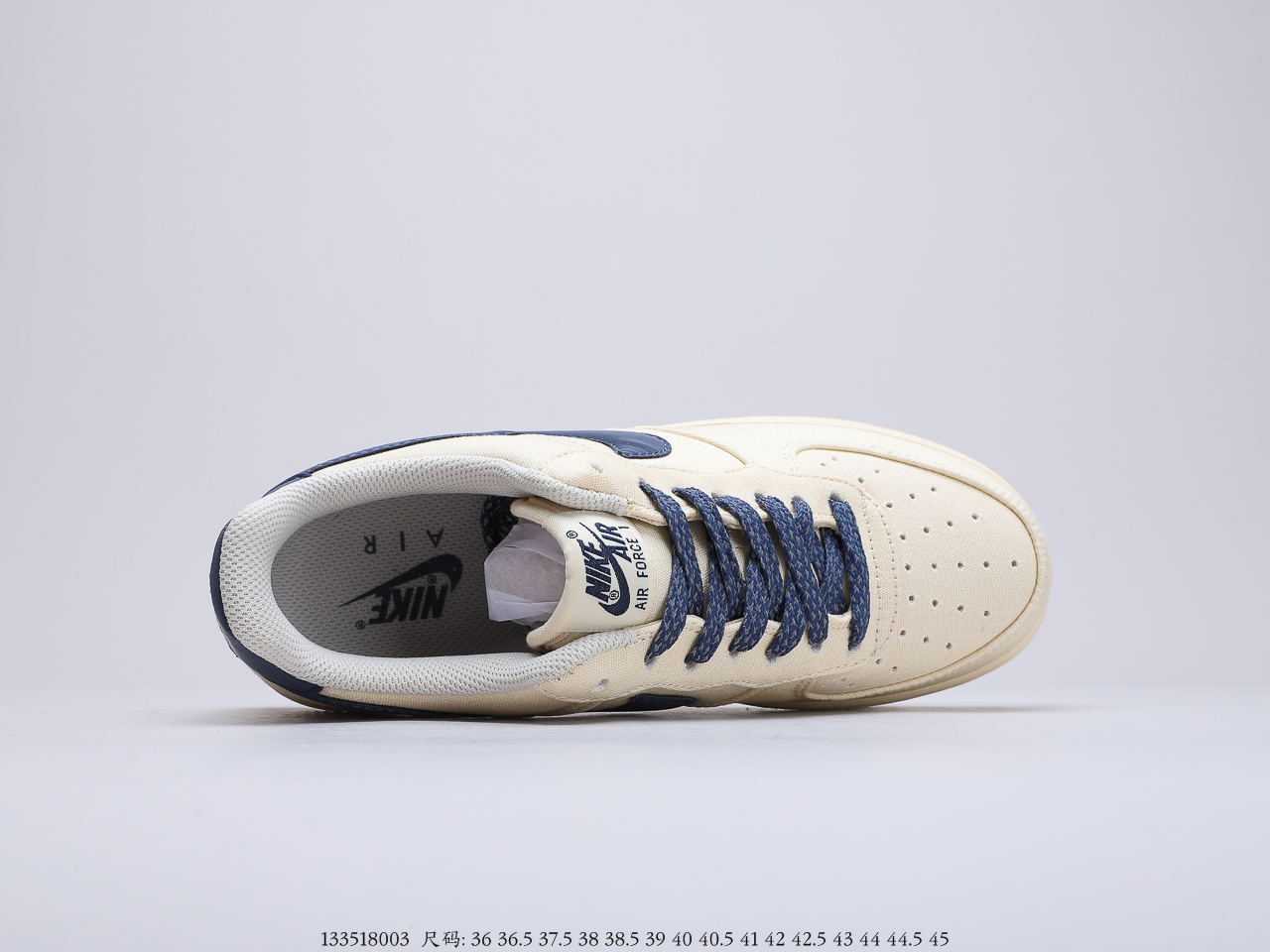 160 耐克 Nike Air Force 1 Low “米白深蓝”3M变色龙满天星” 空军一号低帮百搭休闲运动板鞋 315122-109