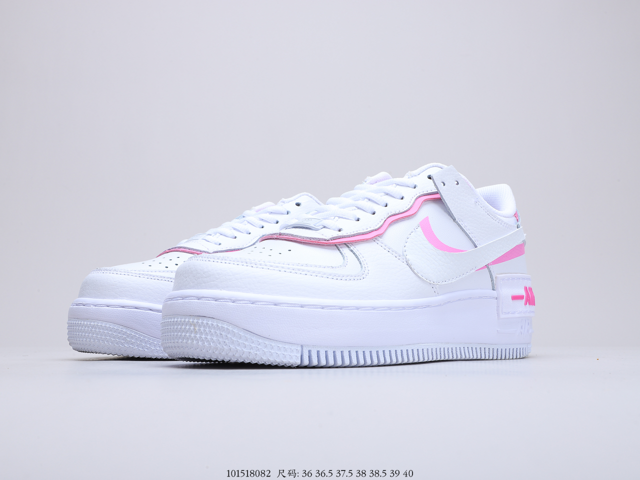170 耐克Nike WMNS Air Force 1 Shadow 空军 马卡龙  货号：CI0919
