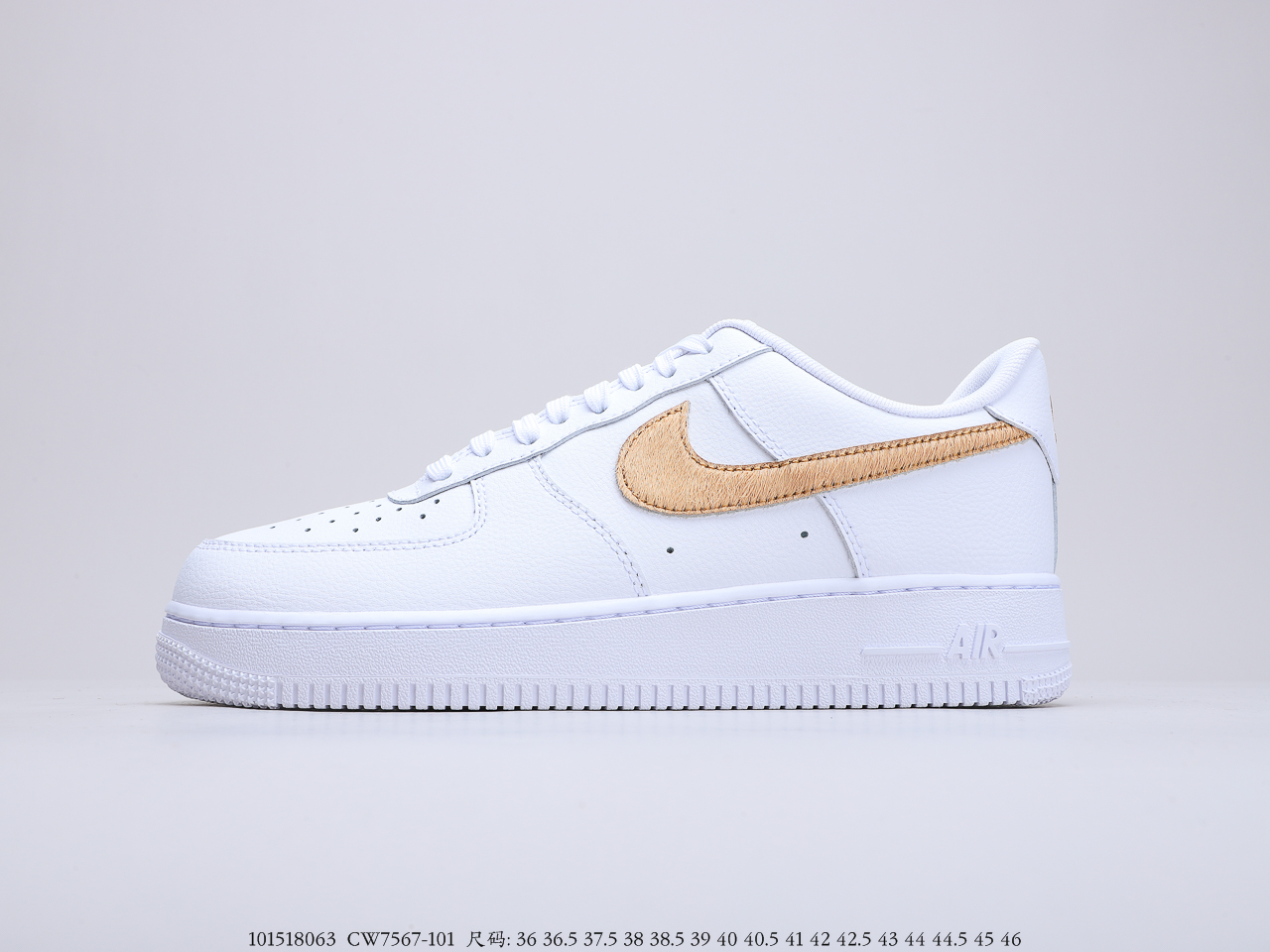 190公司级 耐克Air Force 1白蓝蛇纹 马毛打造 在保证清爽的配色同时 货号：CW7567-101