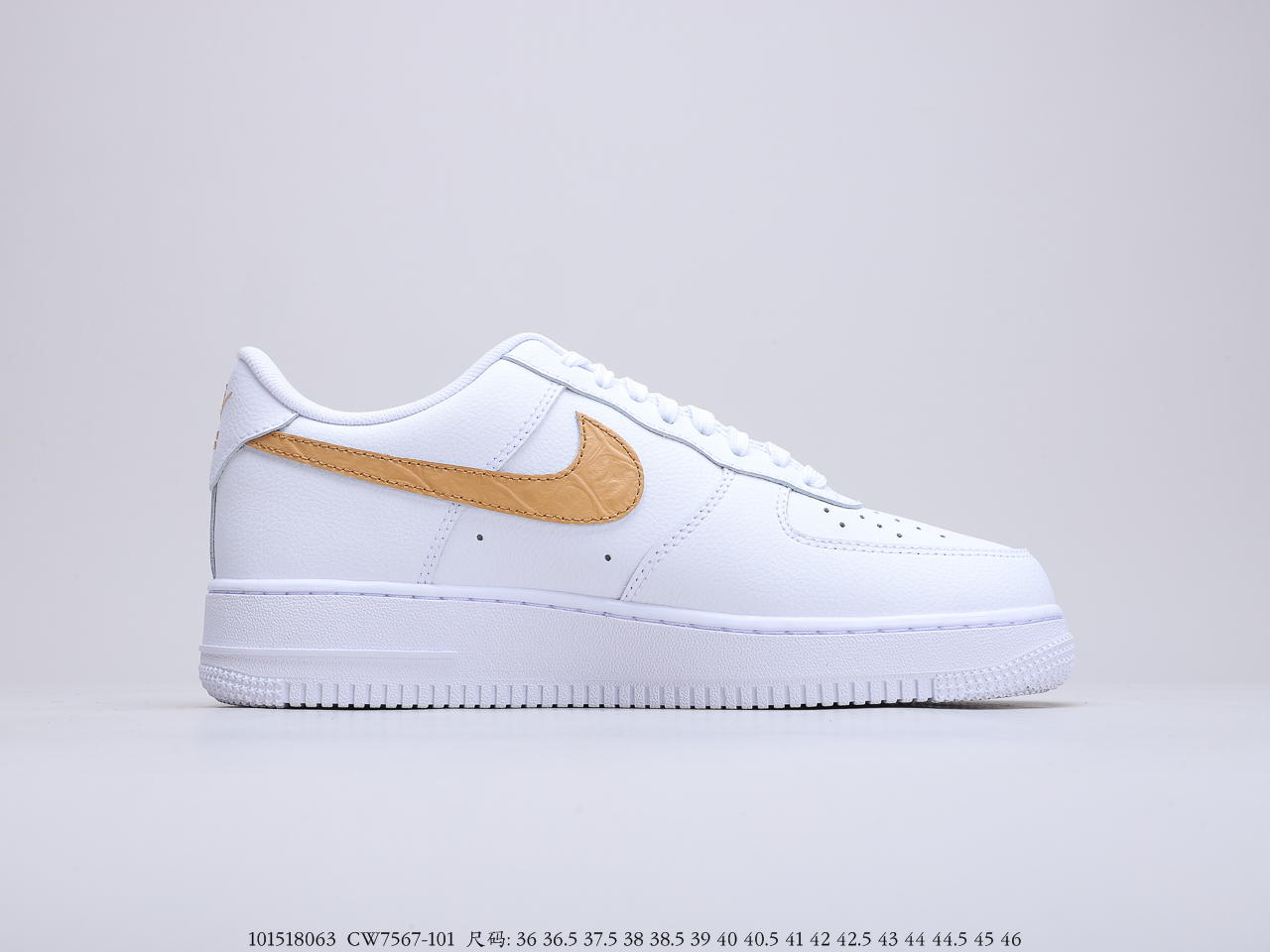 190公司级 耐克Air Force 1白蓝蛇纹 马毛打造 在保证清爽的配色同时 货号：CW7567-101