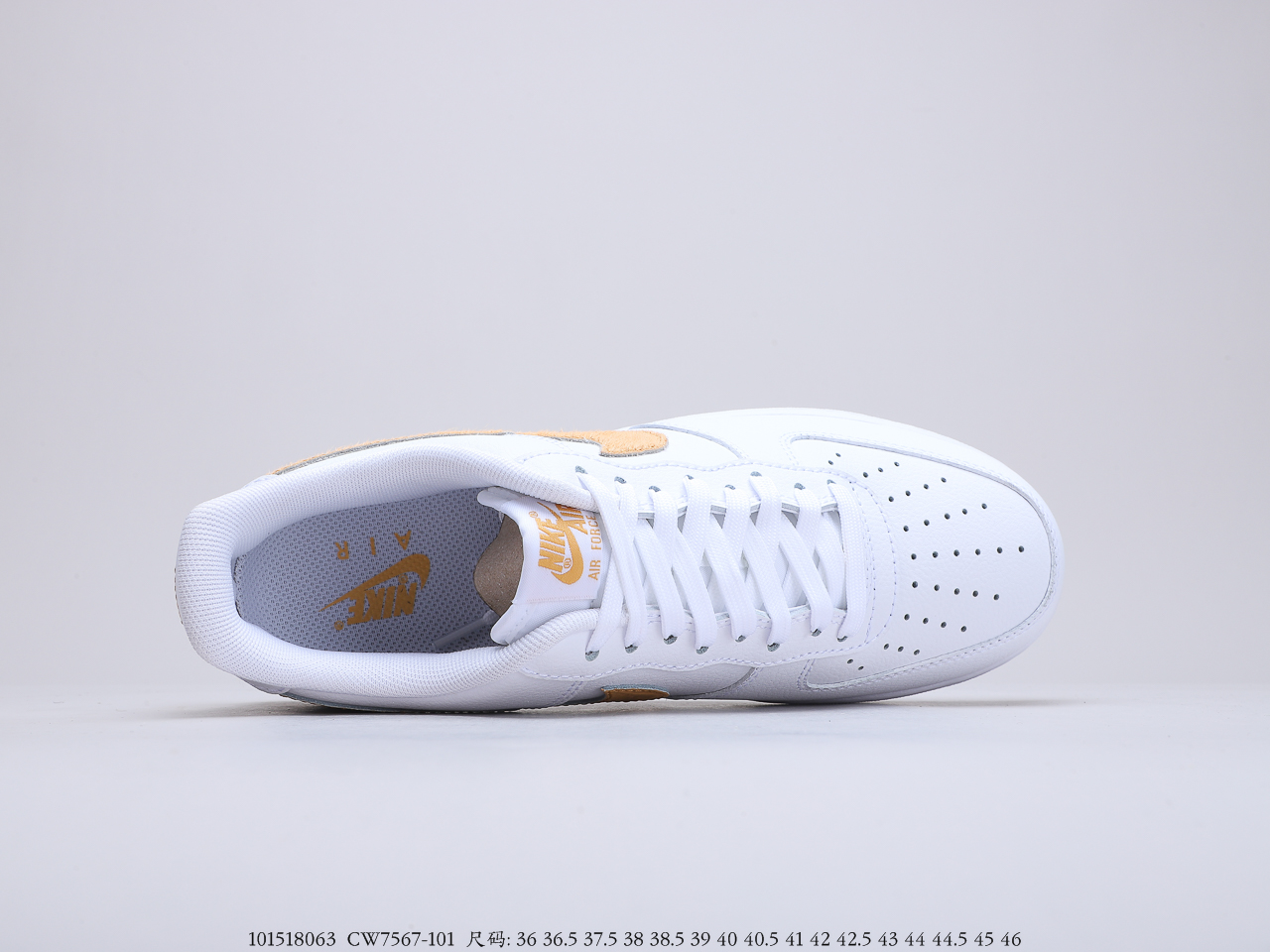 190公司级 耐克Air Force 1白蓝蛇纹 马毛打造 在保证清爽的配色同时 货号：CW7567-101