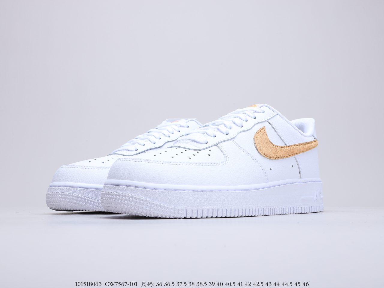 190公司级 耐克Air Force 1白蓝蛇纹 马毛打造 在保证清爽的配色同时 货号：CW7567-101
