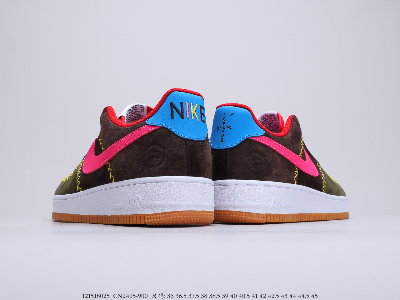 270 公司级 耐克Nike Travis Scott x Nike Air Force 1 TS YY超限量联名 空军一号低帮运动休闲板鞋 货号 CN2405-900
