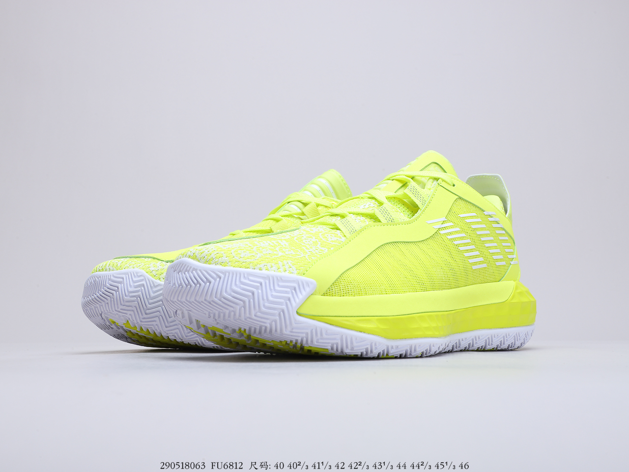 190 阿迪达斯 Adidas Dame 6 GCA 中帮缓震复古休闲文化篮球鞋货号：FU6813