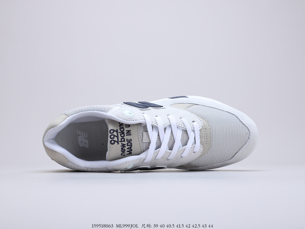 190 新百伦New Balance 高端美产复古休闲跑步鞋 前后掌分段组合大底纯原装皮料切割 质感无敌带毛孔的头层皮  货号： ML999JOL