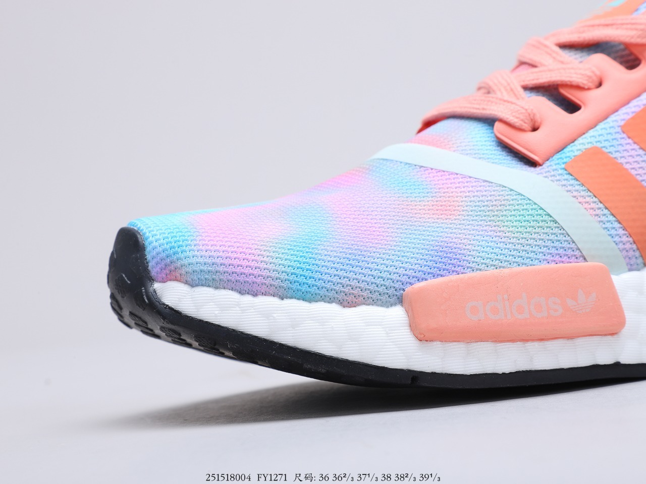 210公司级巴斯夫 阿迪达斯 Adidas Boost NMD R1“七彩珊瑚粉” 针织面街头风经典百搭跑步鞋 货号:FY1271-莆田鞋,莆田鞋货源,高仿鞋,高仿鞋货源,安福档口,莆田高仿鞋,莆田鞋批发,高仿鞋批发,莆田高仿运动鞋,高仿运动鞋,莆田运动鞋 210公司级巴斯夫 阿迪达斯 Adidas Boost NMD R1“七彩珊瑚粉” 针织面街头风经典百搭跑步鞋 货号:FY1271