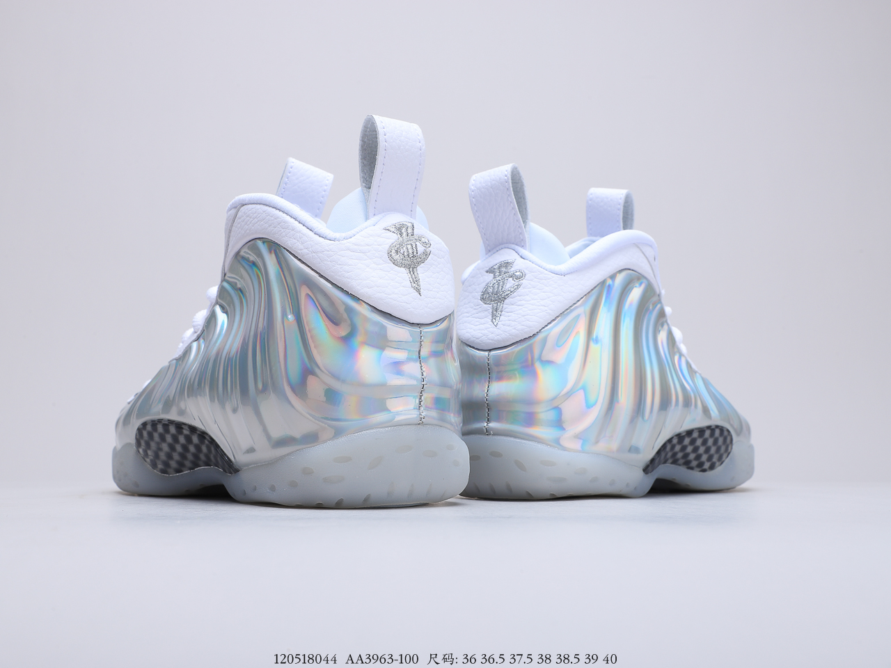 230 耐克 Nike Air Foamposite One 白伯爵喷透明喷超级好看的 货号：AA3963-100