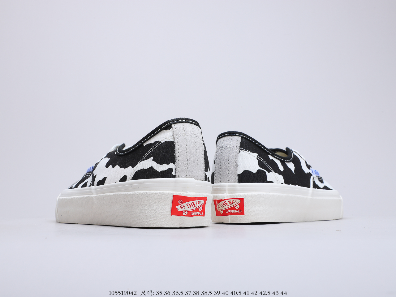 130 万斯VANS VAULT OG Slip On Authentic 奶牛配色 一脚蹬 Kris上脚板鞋