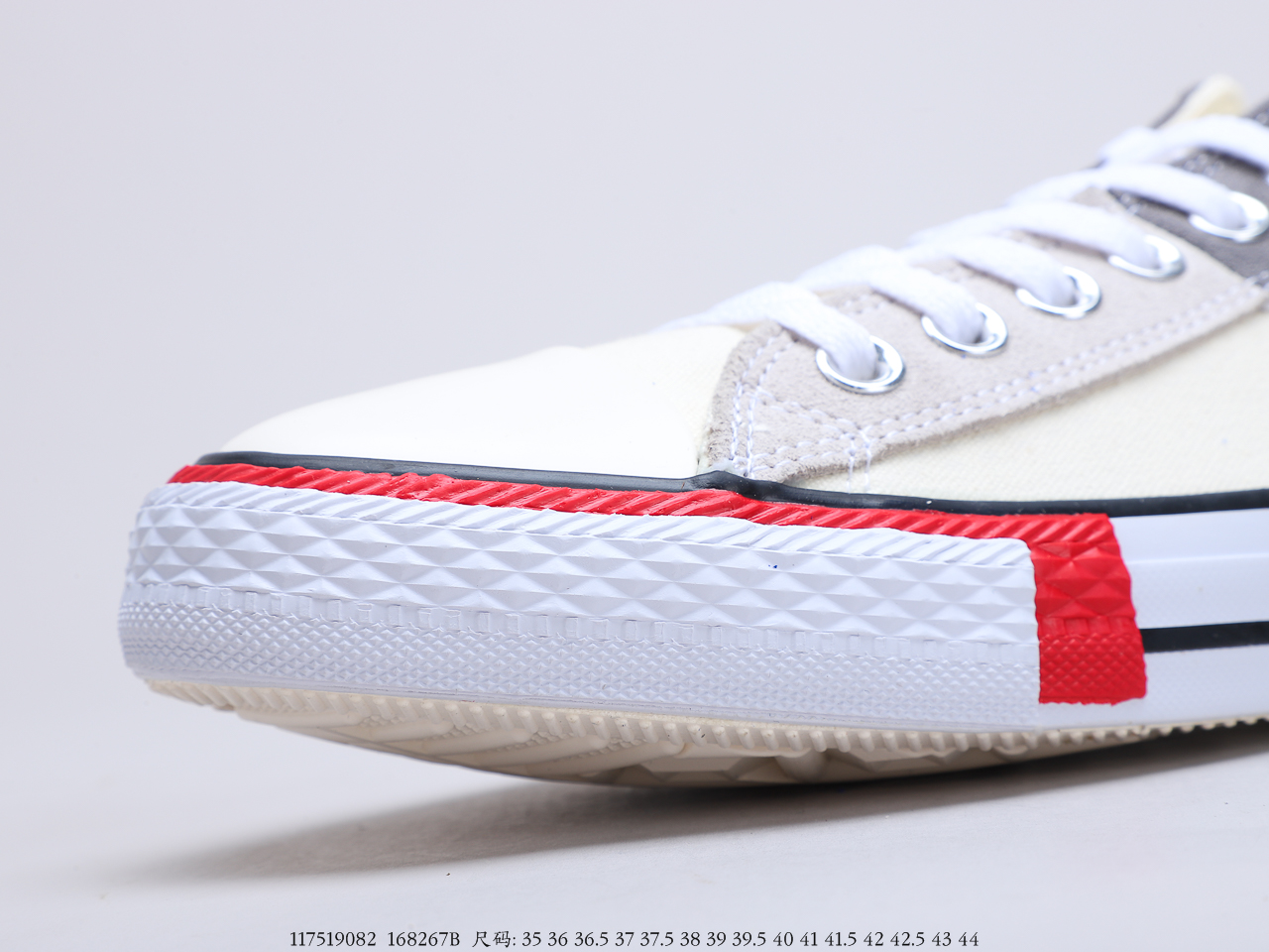 150 匡威Converse All Star解构拼接撞色低帮休闲板鞋 货号：168267B