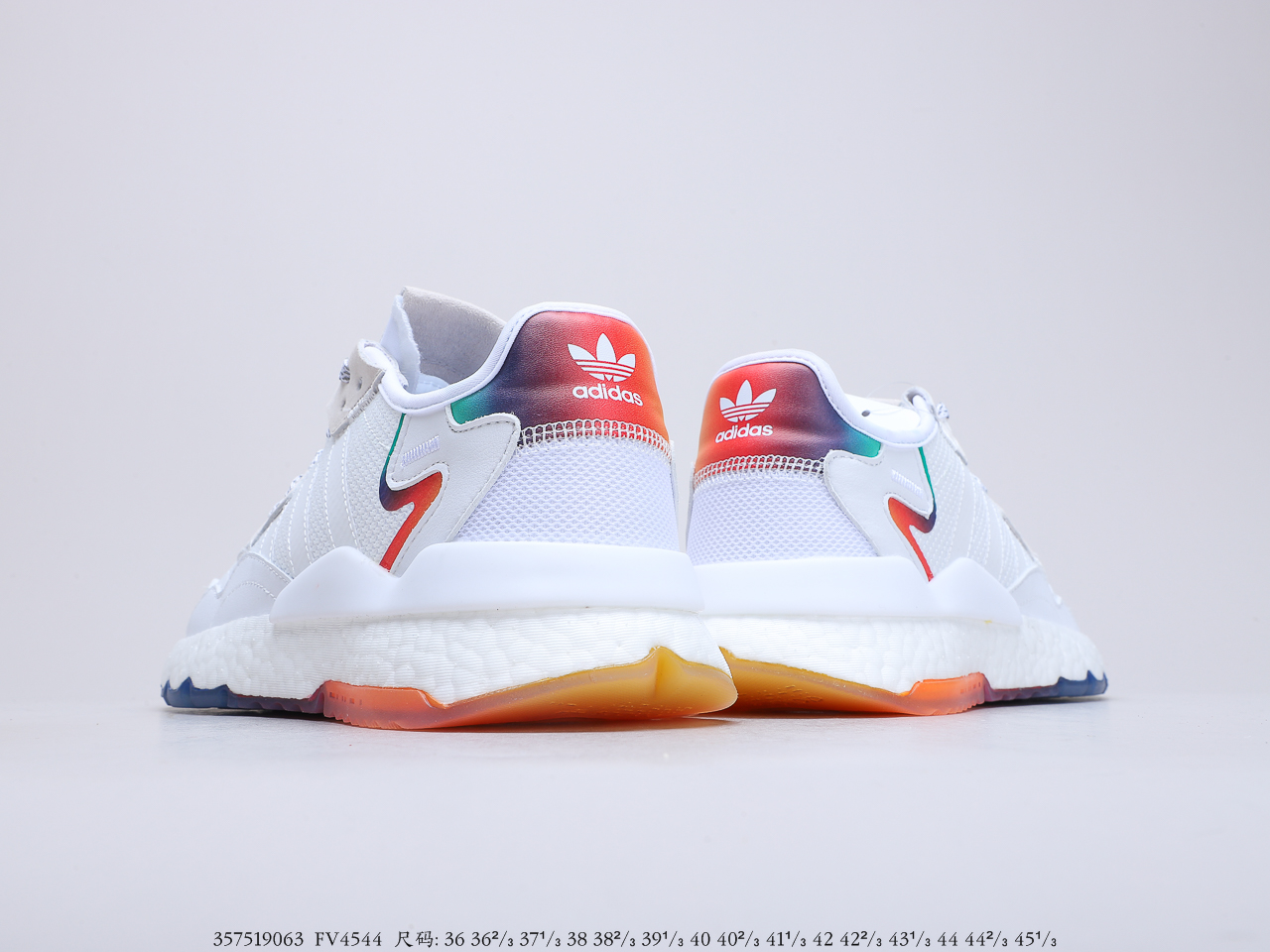 190阿迪达斯 Adidas Nite Jogger 2019 Boost 联名夜行者复古跑鞋 极具复古风格鞋头及鞋跟点缀3M反光货号：FV4544