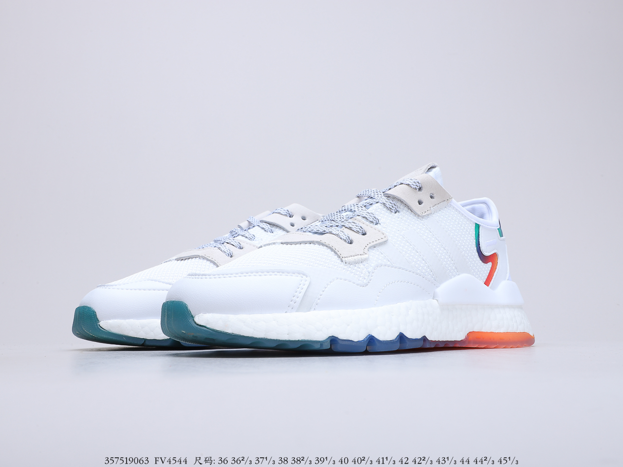 190阿迪达斯 Adidas Nite Jogger 2019 Boost 联名夜行者复古跑鞋 极具复古风格鞋头及鞋跟点缀3M反光货号：FV4544