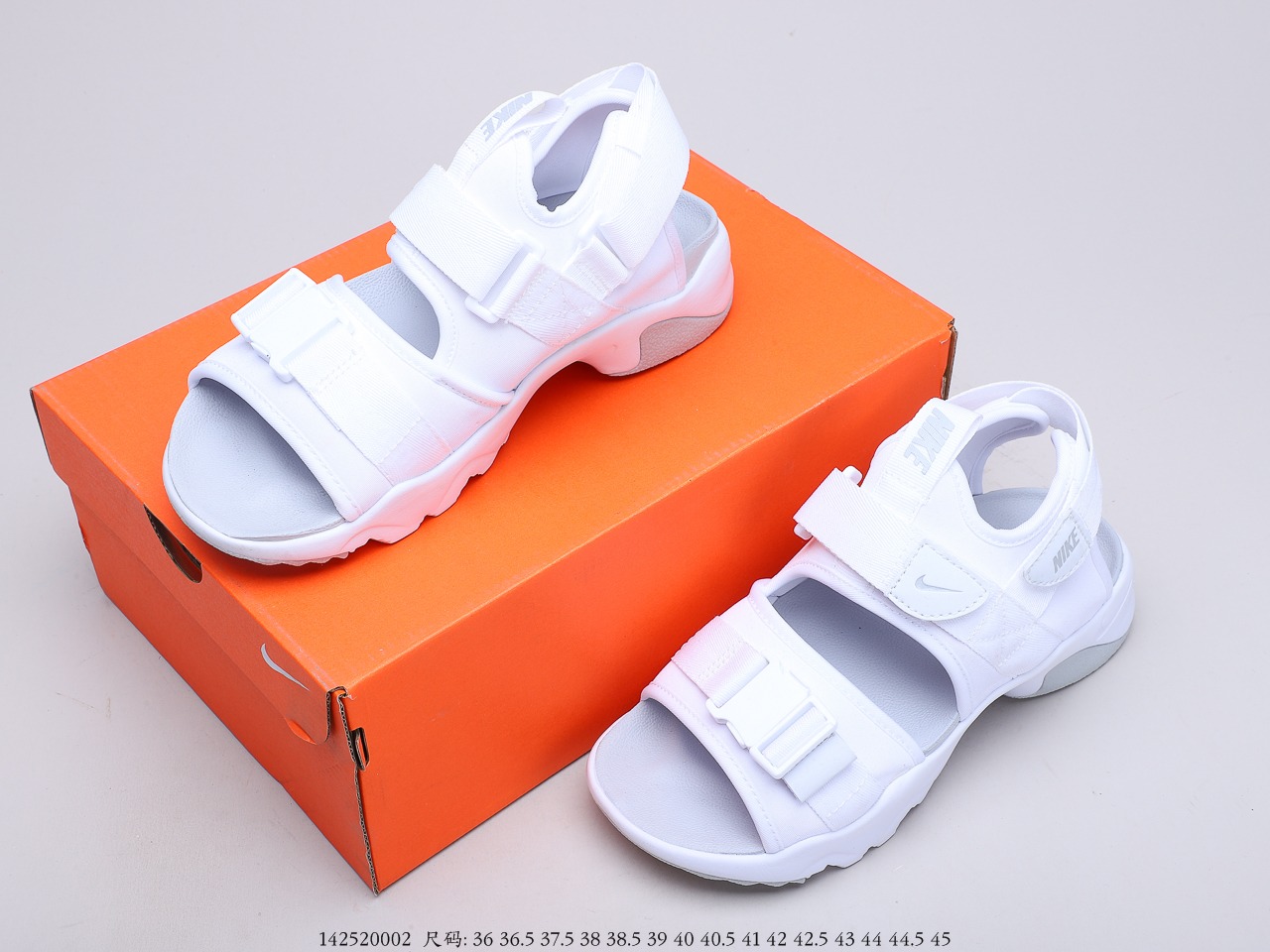 110 耐克Nike Canyon Sandal WWhiteGrey峡谷系列休闲运动魔术贴露趾凉鞋