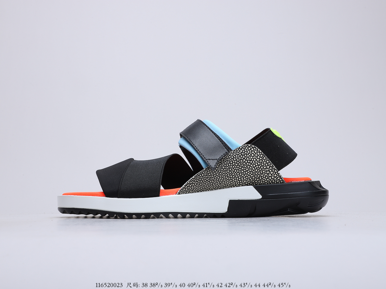 170 Y3 三本耀司 凉鞋 带气垫 黑色 3M反光经典爆款 Adidas 东莞原厂Y-3 新时尚帅气双杠凉鞋