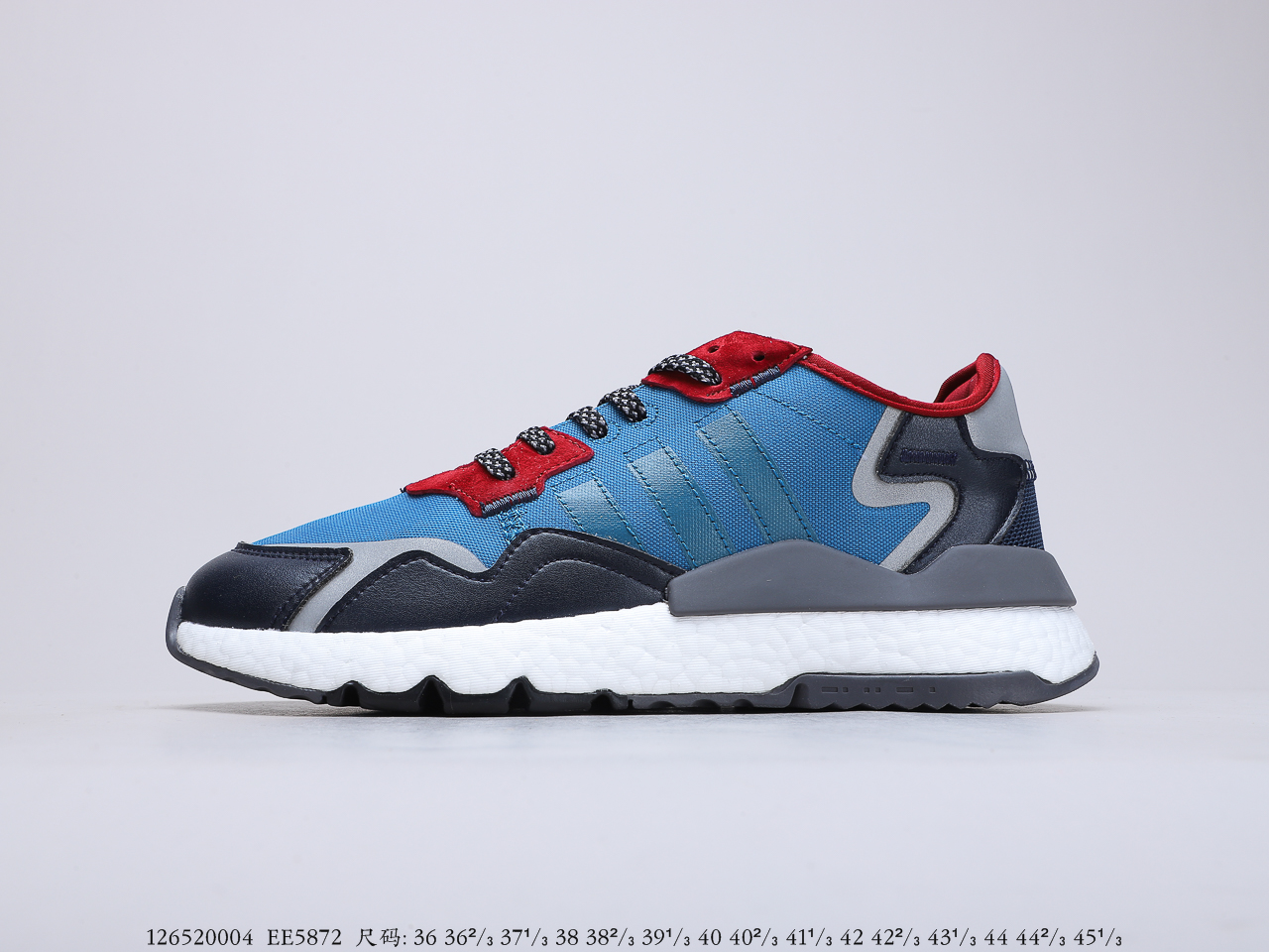 210公司级巴斯夫 阿迪达斯 adidas Nite Jogger Boost X3M 联名系列 复古跑鞋 货号：EE5872