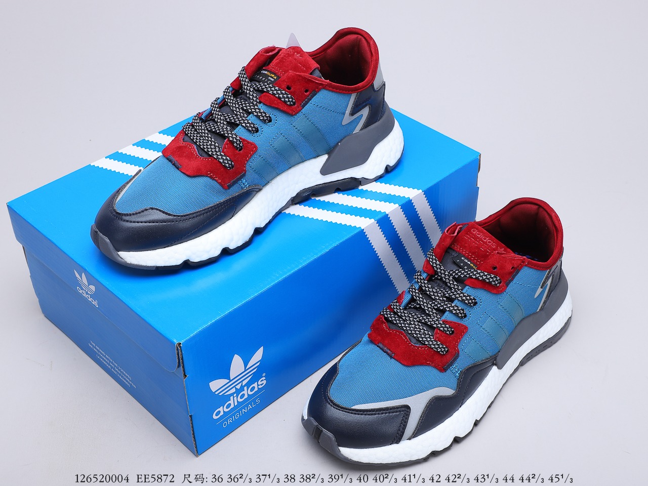 210公司级巴斯夫 阿迪达斯 adidas Nite Jogger Boost X3M 联名系列 复古跑鞋 货号：EE5872