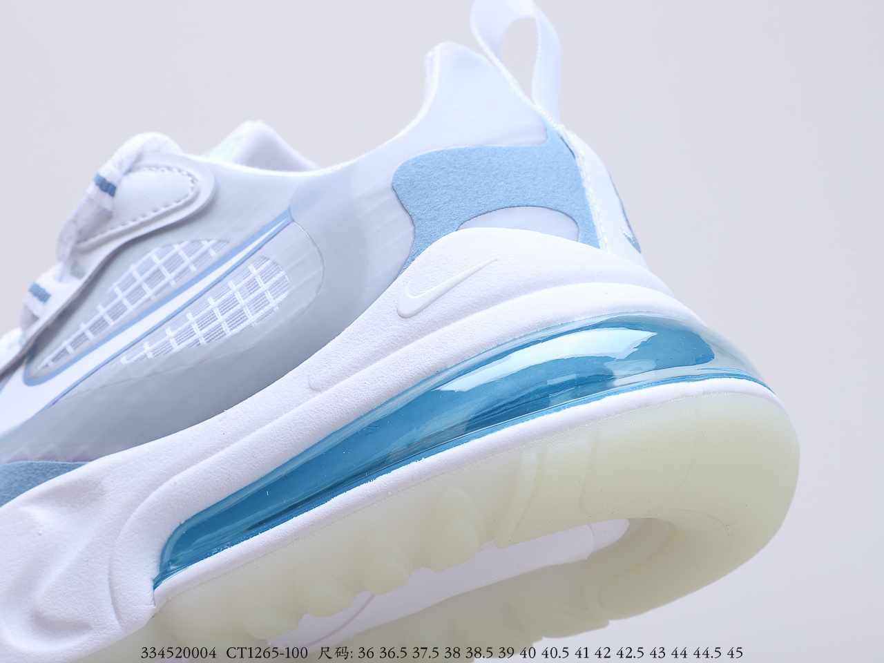 210公司级 耐克 Nike Air Max 270 React 缓震气垫休闲运动鞋 货号:CJ0625-100-莆田鞋,莆田鞋货源,高仿鞋,高仿鞋货源,安福档口,莆田高仿鞋,莆田鞋批发,高仿鞋批发,莆田高仿运动鞋,高仿运动鞋,莆田运动鞋 210公司级 耐克 Nike Air Max 270 React 缓震气垫休闲运动鞋 货号:CJ0625-100