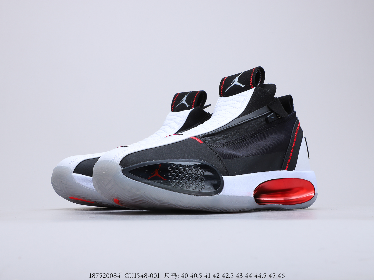 250 乔丹Air Jordan 34 SE PF “Bred” 乔丹34代低帮黑白红 Air Jordan XXXIV SE PF 篮球鞋 货号：CU1548-001