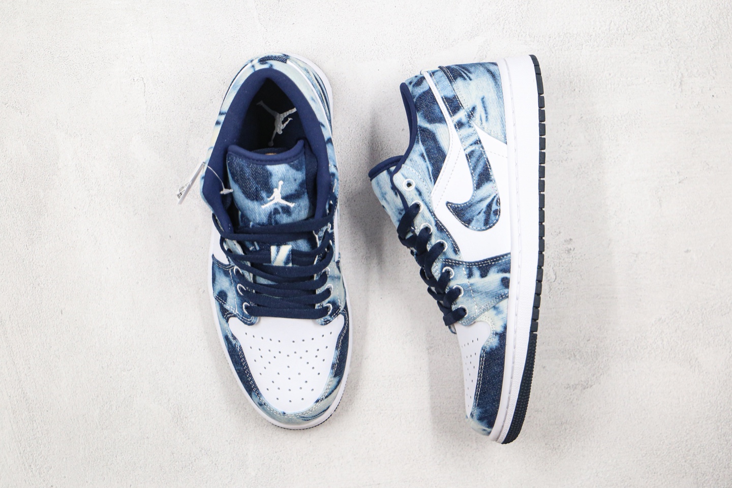 200 公司级 YH 乔丹 低帮 AJ1 水洗丹宁 牛仔蓝色 Air Jordan 1 Low CZ8455-100