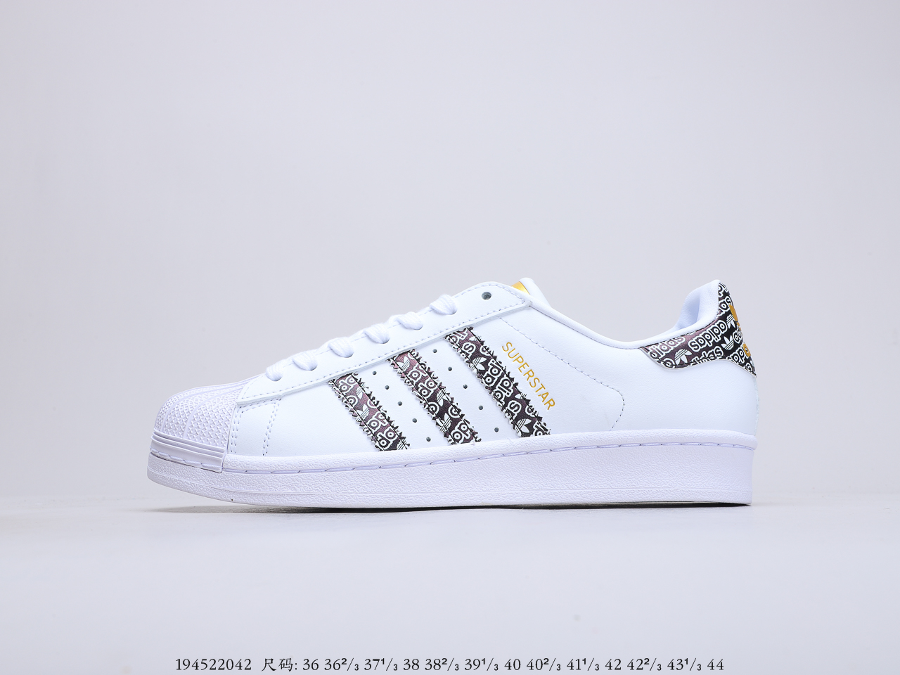 130 阿迪达斯 Originals Superstar II TMALL WhiteBlack Gold贝壳头经典百搭休闲运动板鞋 货号：EG2917