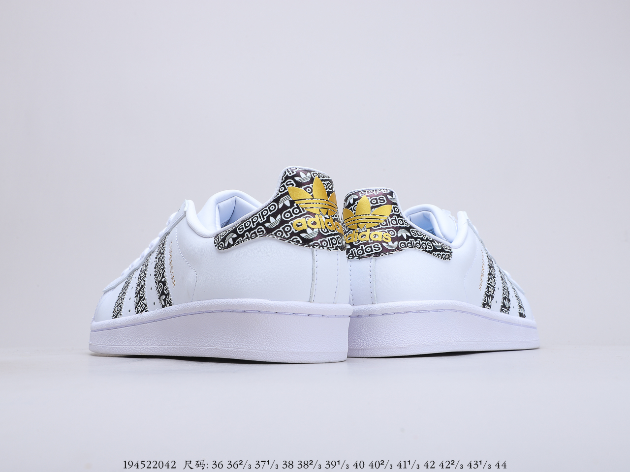130 阿迪达斯 Originals Superstar II TMALL WhiteBlack Gold贝壳头经典百搭休闲运动板鞋 货号：EG2917