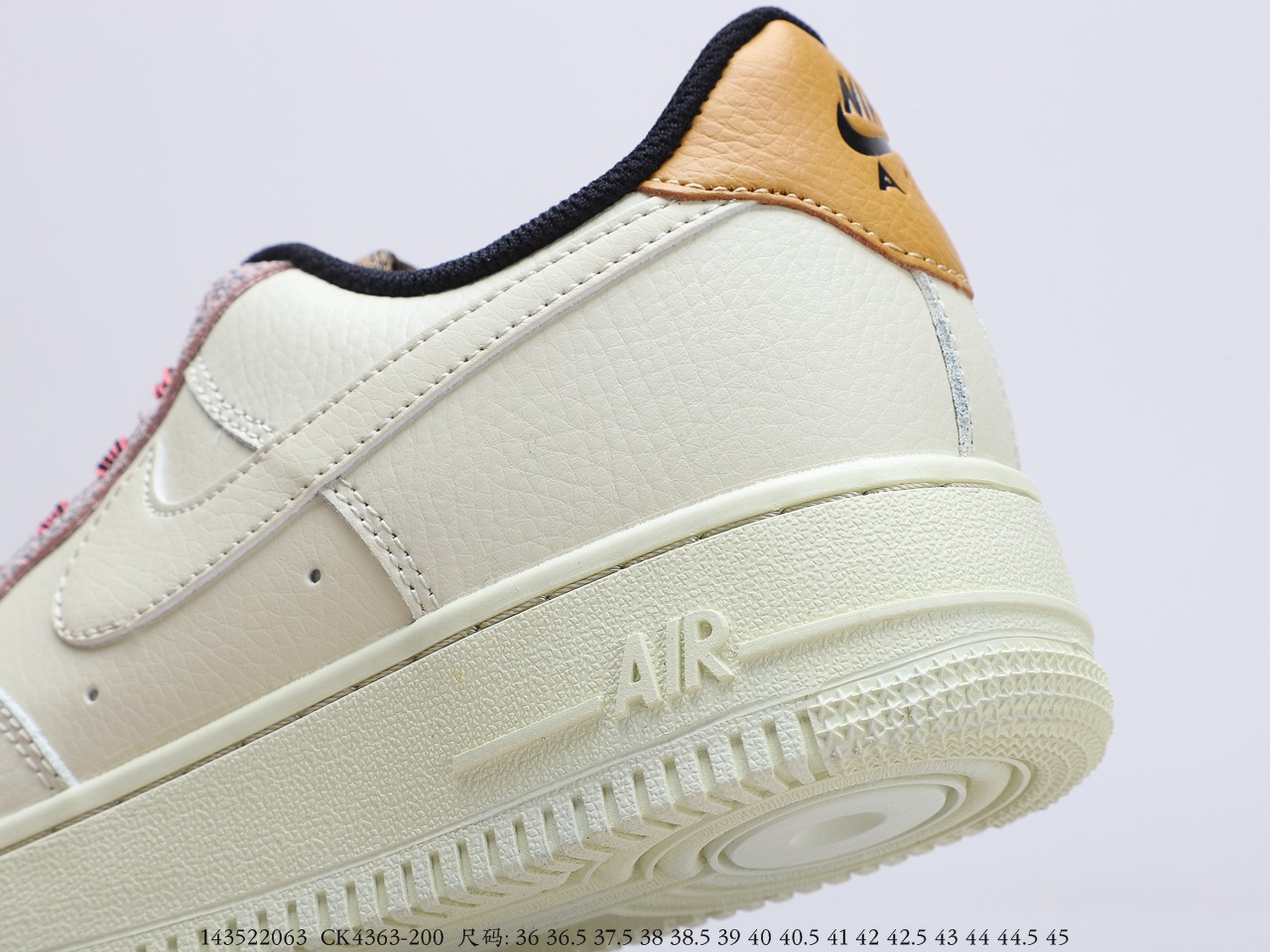 190公司级 耐克Nike Air Force 1 '07 LV8 4Fossil Cream空军一号经典低帮百搭休闲运动板鞋CK4363-200