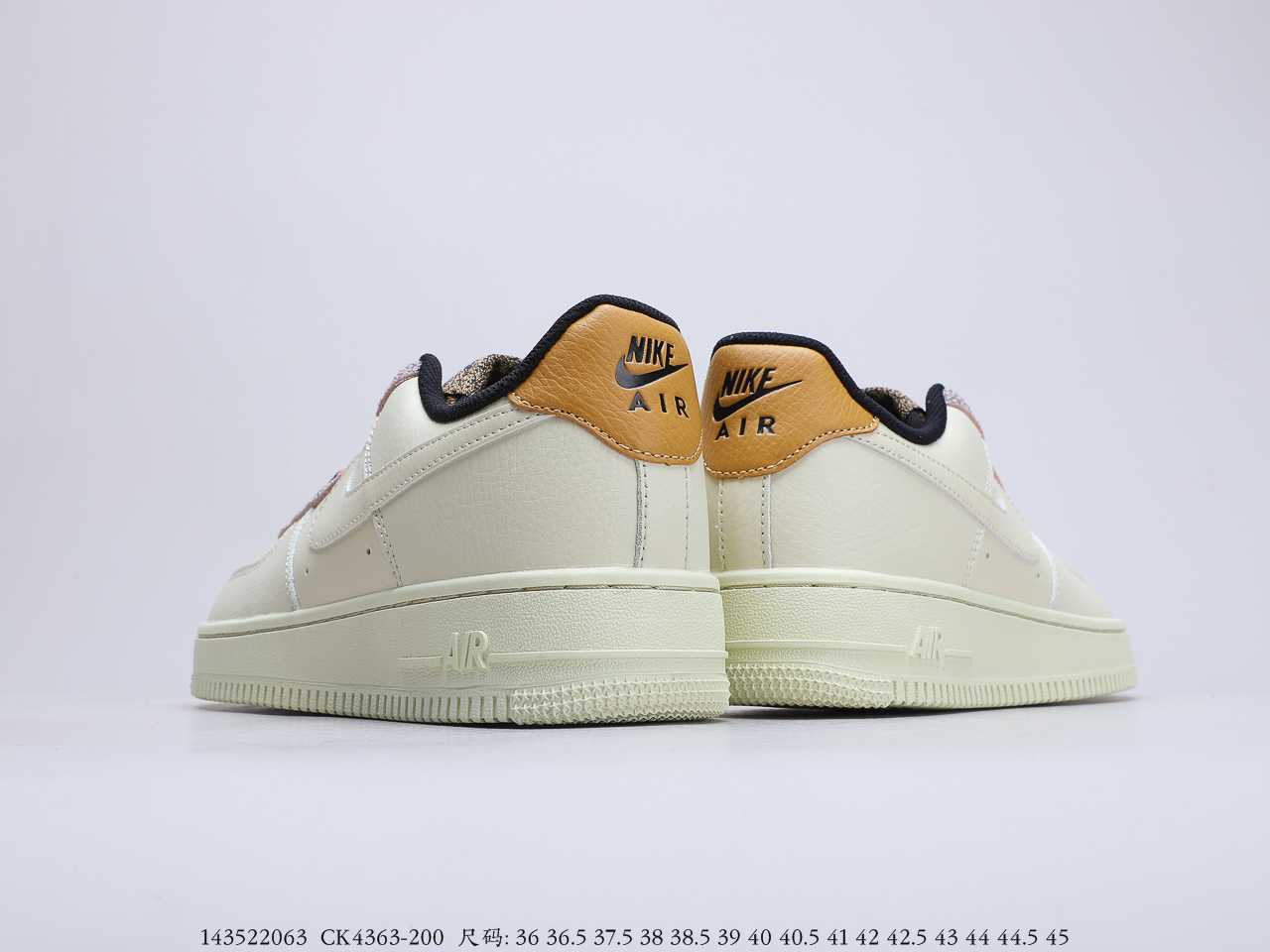 190公司级 耐克Nike Air Force 1 '07 LV8 4Fossil Cream空军一号经典低帮百搭休闲运动板鞋CK4363-200