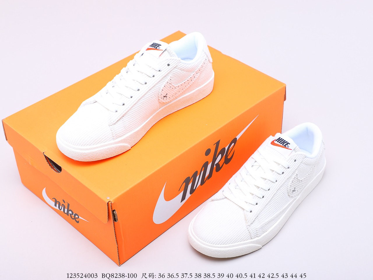 160 耐克Nike Blazer Mid x Levi's Strauss 开拓者低帮牛仔布 百搭休闲运动板鞋BQ8238 100
