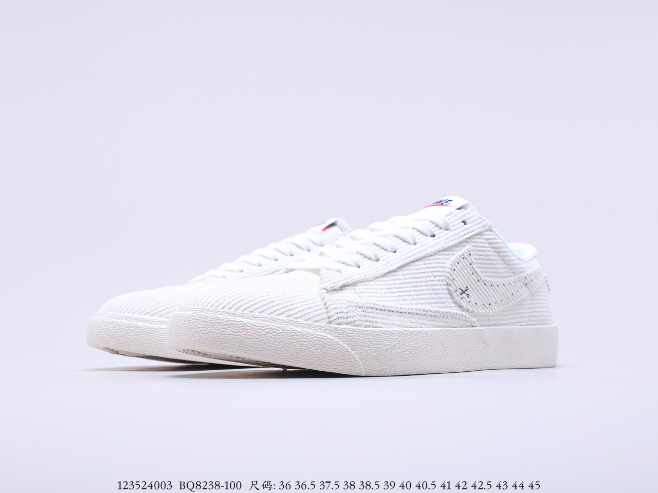 160 耐克Nike Blazer Mid x Levi's Strauss 开拓者低帮牛仔布 百搭休闲运动板鞋BQ8238 100
