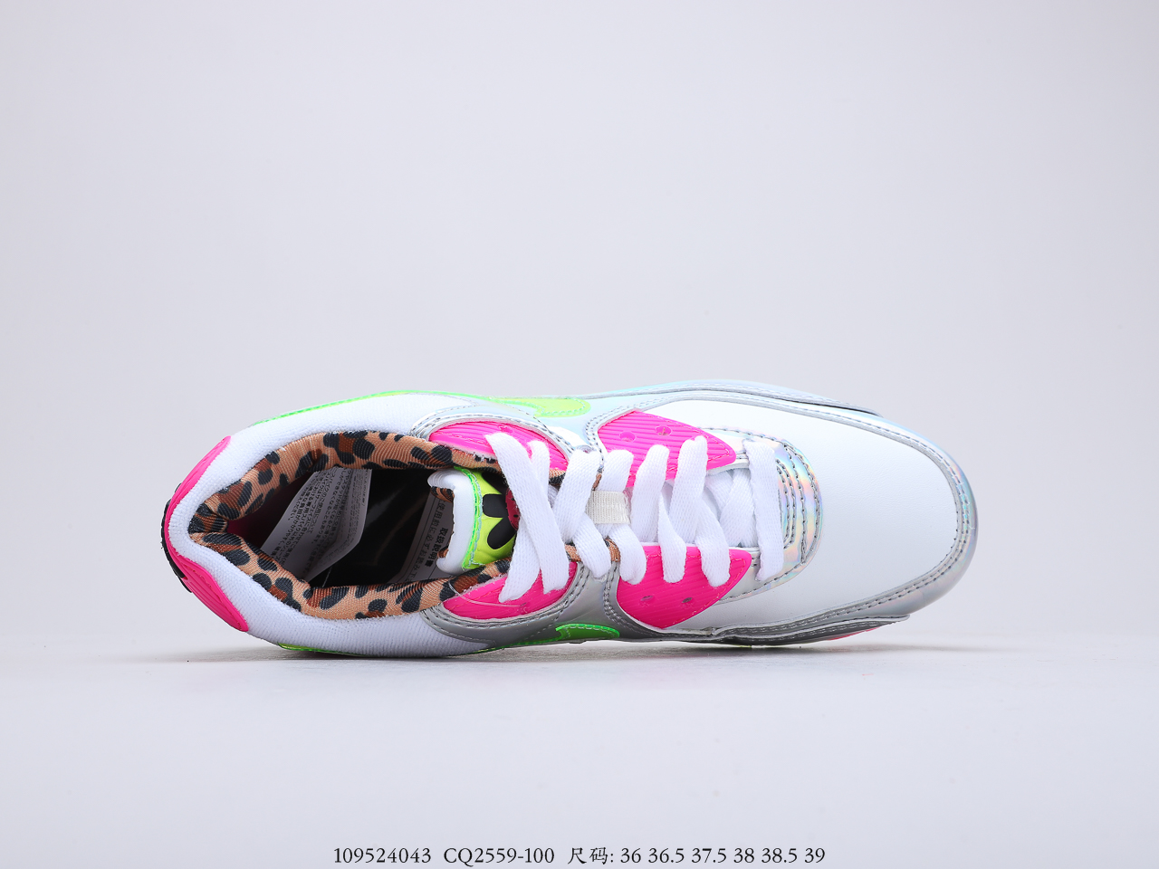 180 耐克Nike Air Max 90 半掌气垫网面复古运动休闲慢跑鞋 货号：CQ2559-100 109