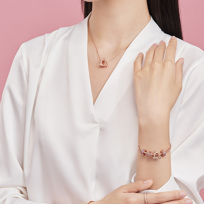 💰200 潘多拉官网甄选畅销手链套装 银河之恋B801392串饰 礼品送女友礼物生日礼物！